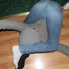Me, the contortionist. >:) BellaAndBubba photo