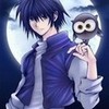 anime boy with owl sanada-len photo