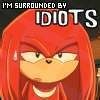 KNUCKLES IS SURROUNDED BY IDIOTS gyrothehedgehog photo
