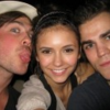 With Ian Somerhalder and Paul Wesley ItsNinaDobrev photo