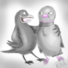 My Fly like a Bird 3 game OCs: Bob the crow and Bob the pigeon.. o3o AnnieThePenguin photo