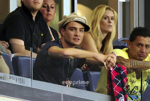  Ed Westwick watching Chicago 火災, 火 vs. New York Red Bulls Game in NJ, Aug 13