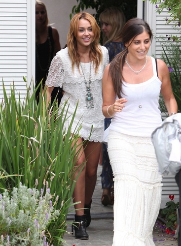  Miley - Heading to a House Party in Brentwood - August 14, 2011