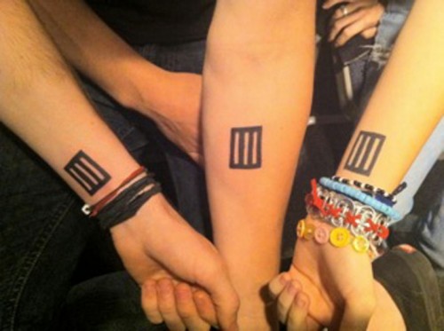  Paramore's new matching tatouages