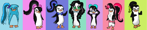  pinguin, penguin Girls