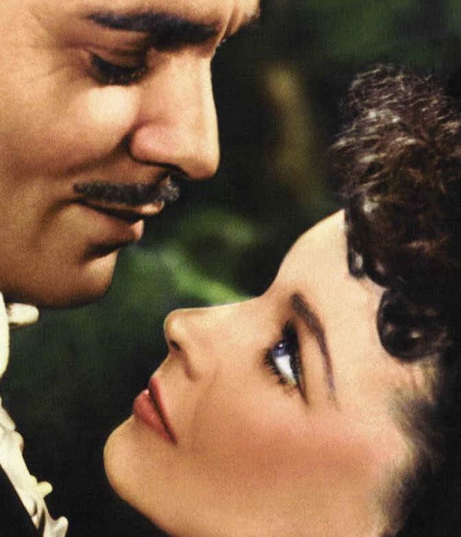  Vivien Leigh and Clark Gable