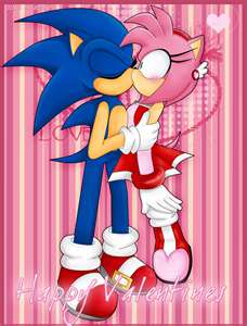  amy and sonic in cinta