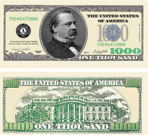  $1000 dollar bill