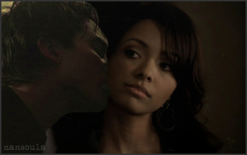  Damon kisses Bonnie!