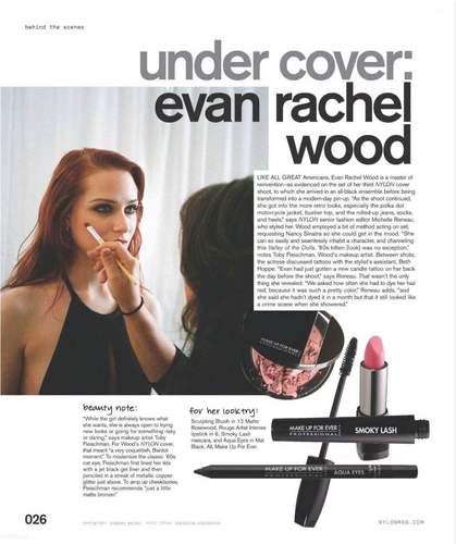  Evan Rachel Wood – Nylon Magzine Nov 2010