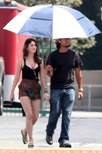  Megan - Arriving on the set of This is Forty in Los Angeles, CA - August 16, 2011