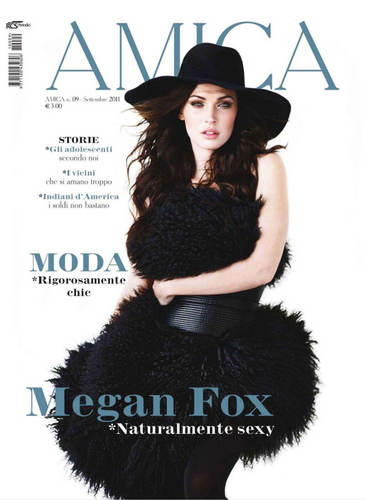 Megan Fox on the Cover of Amica Magazine (September 2011)