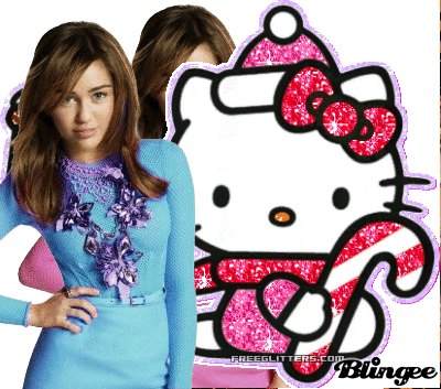  Miley Made A Beutiful bahaghari And Mile And Kitty I Made It On Blingee
