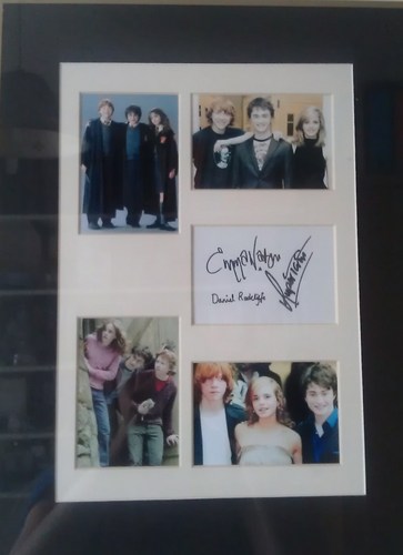  My Framed Signed Pictures kwa Dan, Rupert & Emma