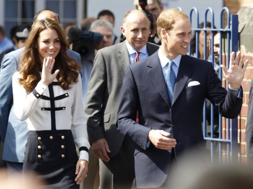  Prince William & Catherine Visit Birmingham After Riots