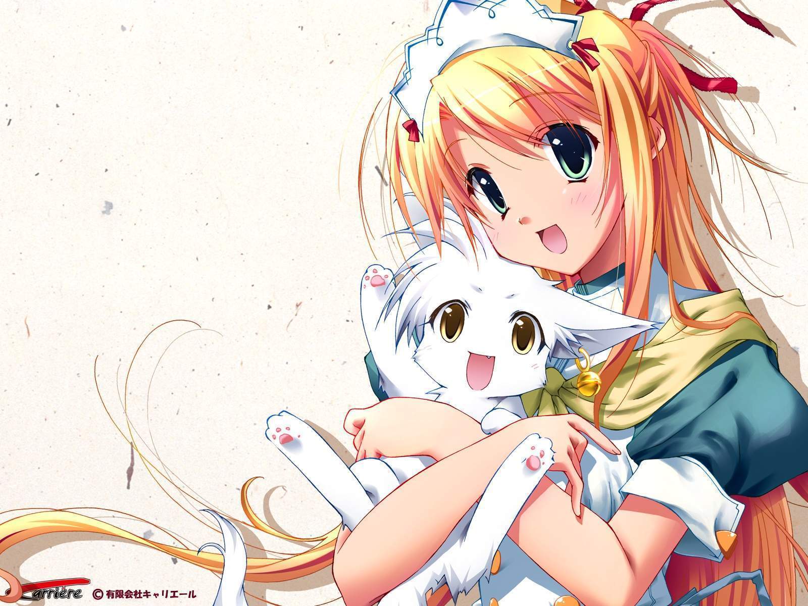anime girl with cat/kitten - Star Light Wallpaper (24661414) - Fanpop