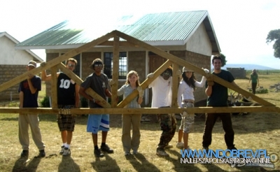  2007: Nina Building Degrassi School in Oloomirani, Kenya