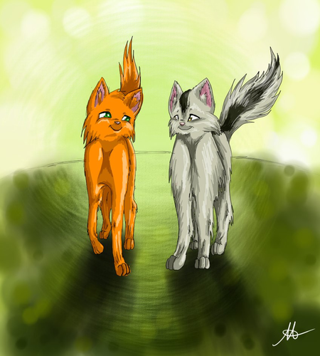 Foxpaw and Darkpaw~patrol