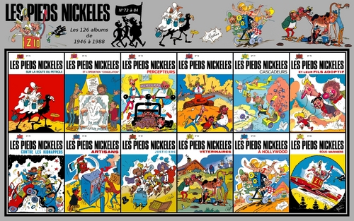  Les Pieds Nickelés albums from 73 to 84