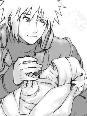  Minato & Baby Naruto