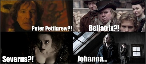  Peter, Bellatrix, Severus...Johanna?....