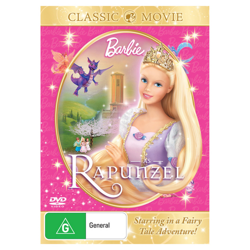  Rapunzel DVD with the "Classic Movie" berwarna merah muda, merah muda cover!