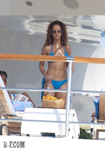 Rihanna - On a yacht in St Tropez - August 23, 2011