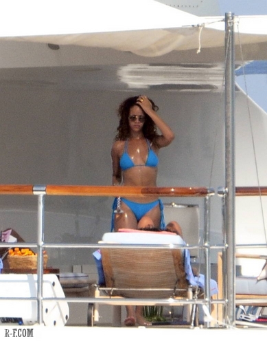 Rihanna - On a yacht in St Tropez - August 23, 2011