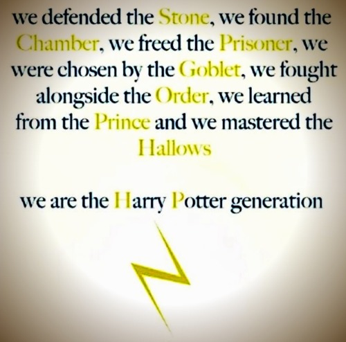 The Harry Potter Generation