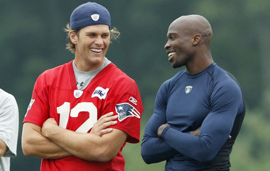  Tom Brady and Chad Ochocinco 2011 Preseason Patriots