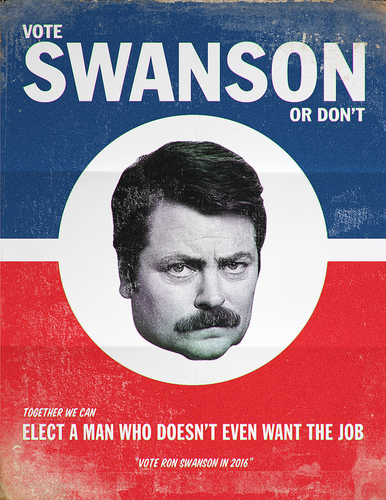  Vote Ron Swanson
