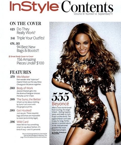  Beyonce - Photoshoots - InStyle 2011