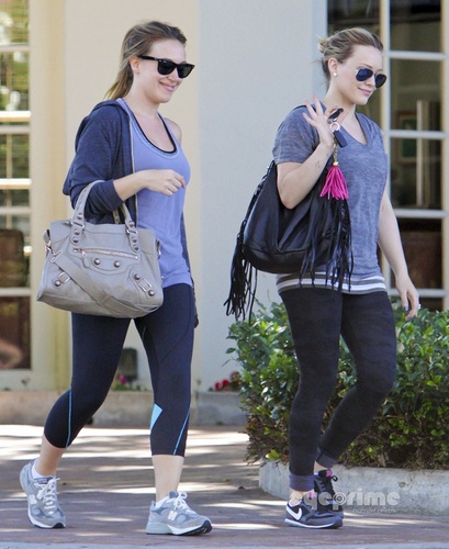  Hilary - Leave the Gym with Haylie - August 23, 2011