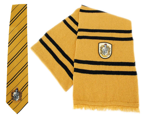  Hufflepuff scarf and tie