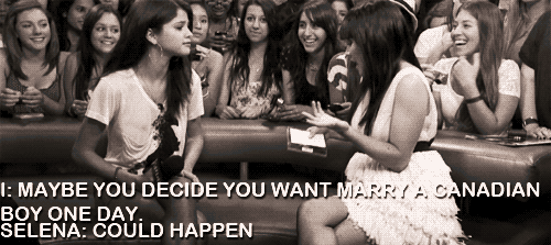  MAYBE te DECIDE te WANT MARRY A CANADIAN BOY ONE DAY?