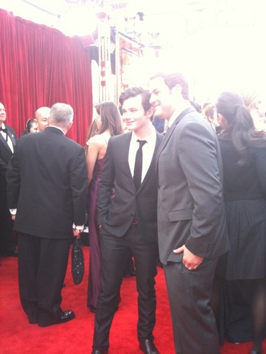  Max with Chris Colfer at the SAG Awards 2011