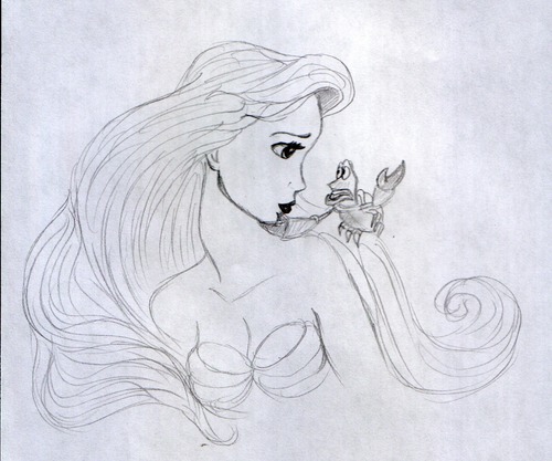 Disney Princess images My drawing of Ariel HD wallpaper and background ...