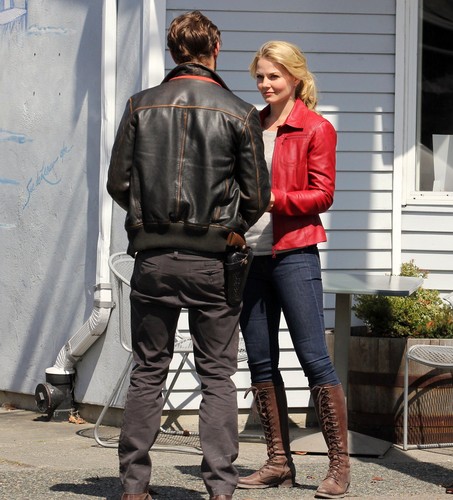  On set of 'Once Upon A Time' [August 18, 2011]
