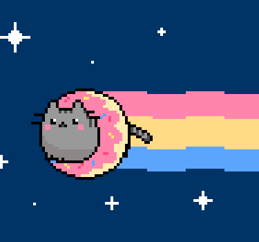  Pusheen as Nyan Cat