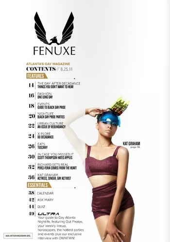  Scans; Kat in 'Fenuxe' Magazine, August 25th 2011!