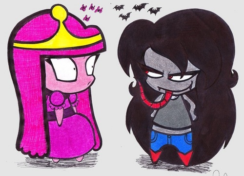  marceline and PG chibis