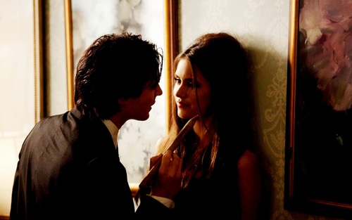  Damon and Katherine fond d’écran
