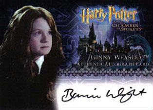  Ginny Weasley™ Authentic Autograph Card [Harry Potter and the Chamber of Secrets]