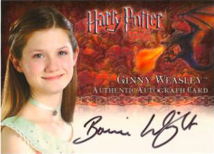  Ginny Weasley™ Authentic Autograph Card [Harry Potter and the Goblet of Fire]