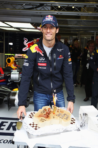  Mark Webber celebrated his birthday (27 August 2011)