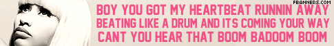 Nicki Minaj 脸谱 Banner
