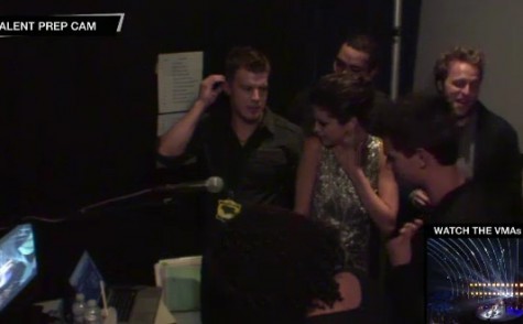  Taylor Lautner Backstage with Joe Jonas and Selena Gomez