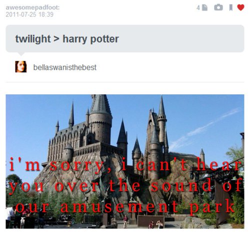  •Harry Potter vs Twilight•