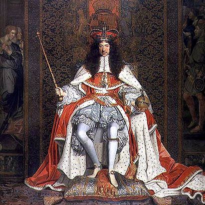  Charles II in coronation robes