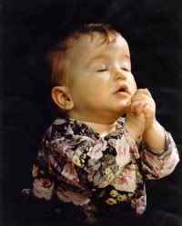  Child is praying for God